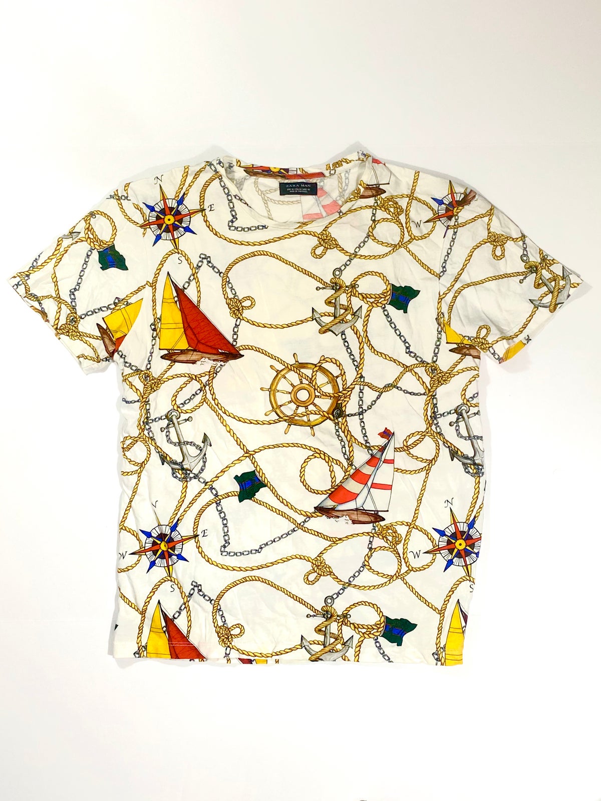 Image of (M) Zara Men Sailor Theme T-Shirt