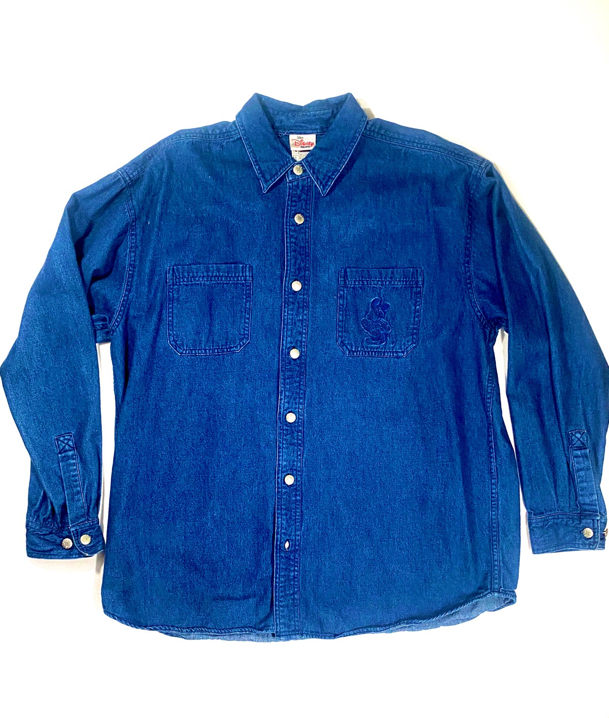 Image of (L) Mickey Denim Long Sleeve Shirt